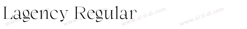 Lagency Regular字体转换